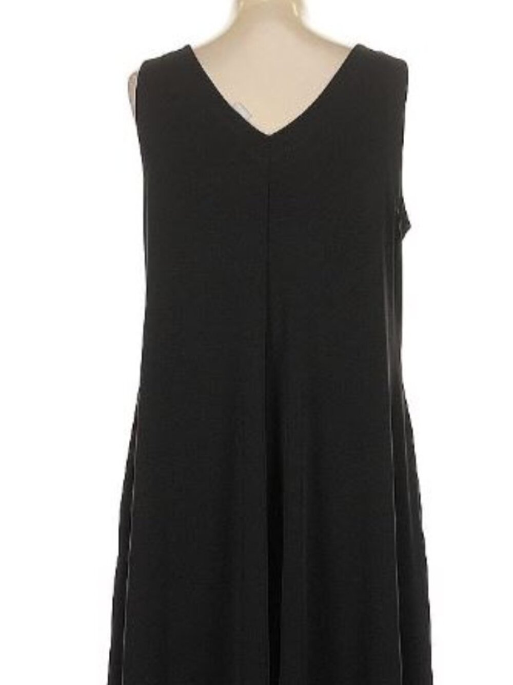 Chico's Black Sleeveless V-Neck Dress size 2 us L 12